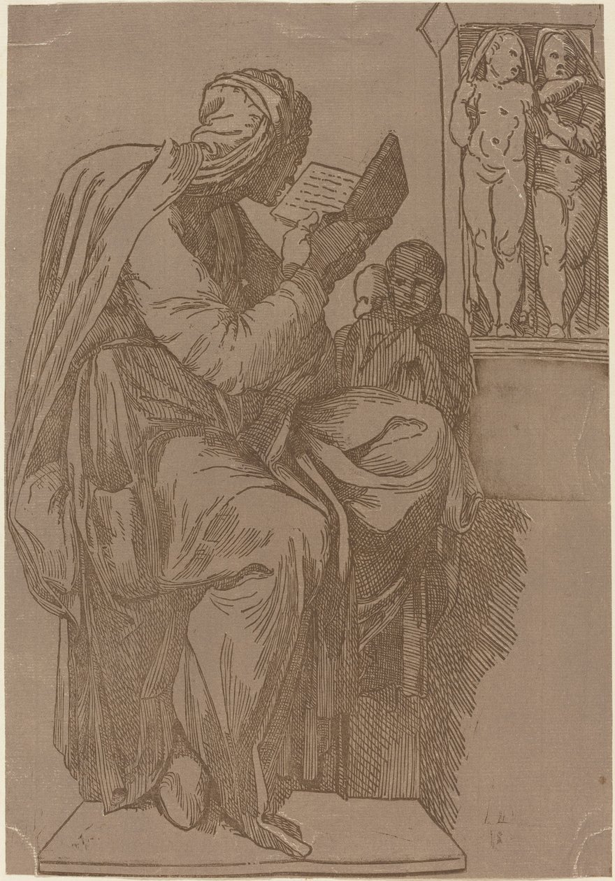 Bir Sibil Okuması by John Skippe after Michelangelo