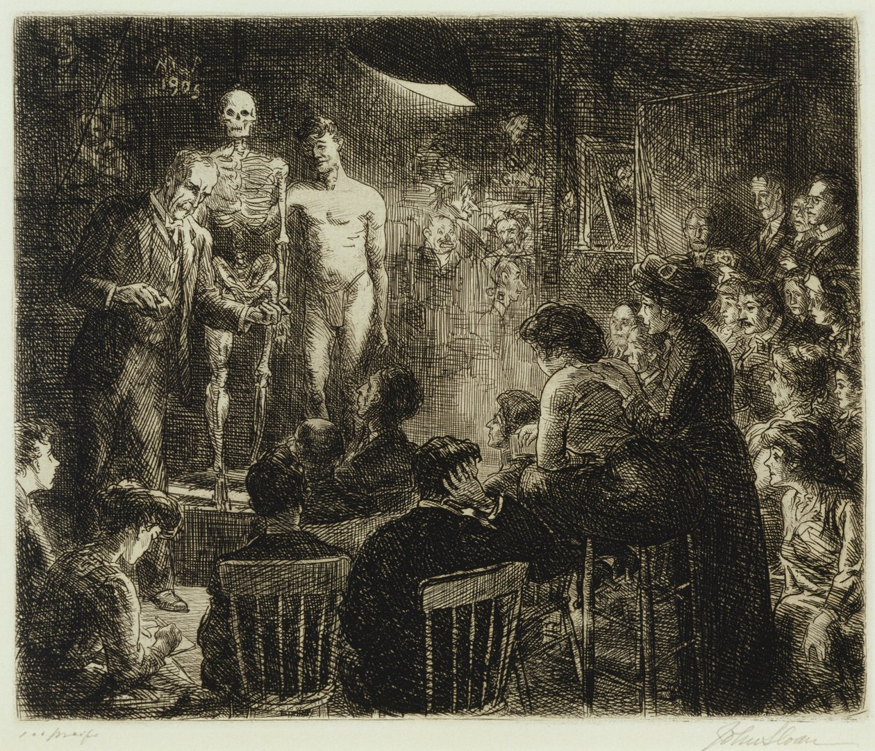 Anatomi Üzerine Anschutz by John French Sloan
