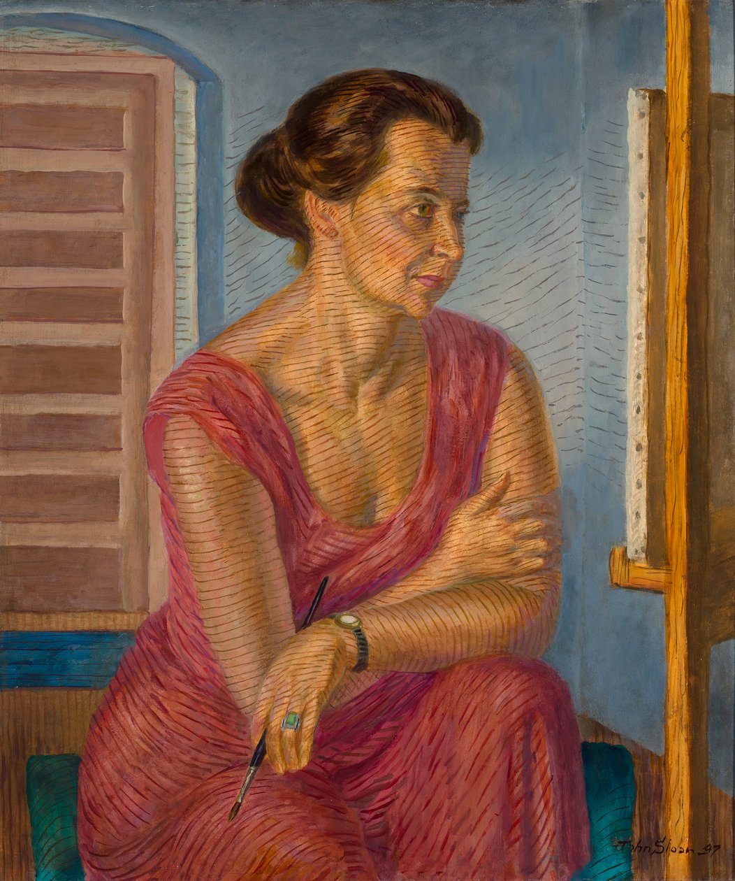 Şövaledeki Helen by John French Sloan