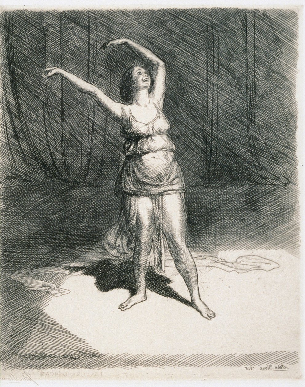 isadora duncan by John French Sloan