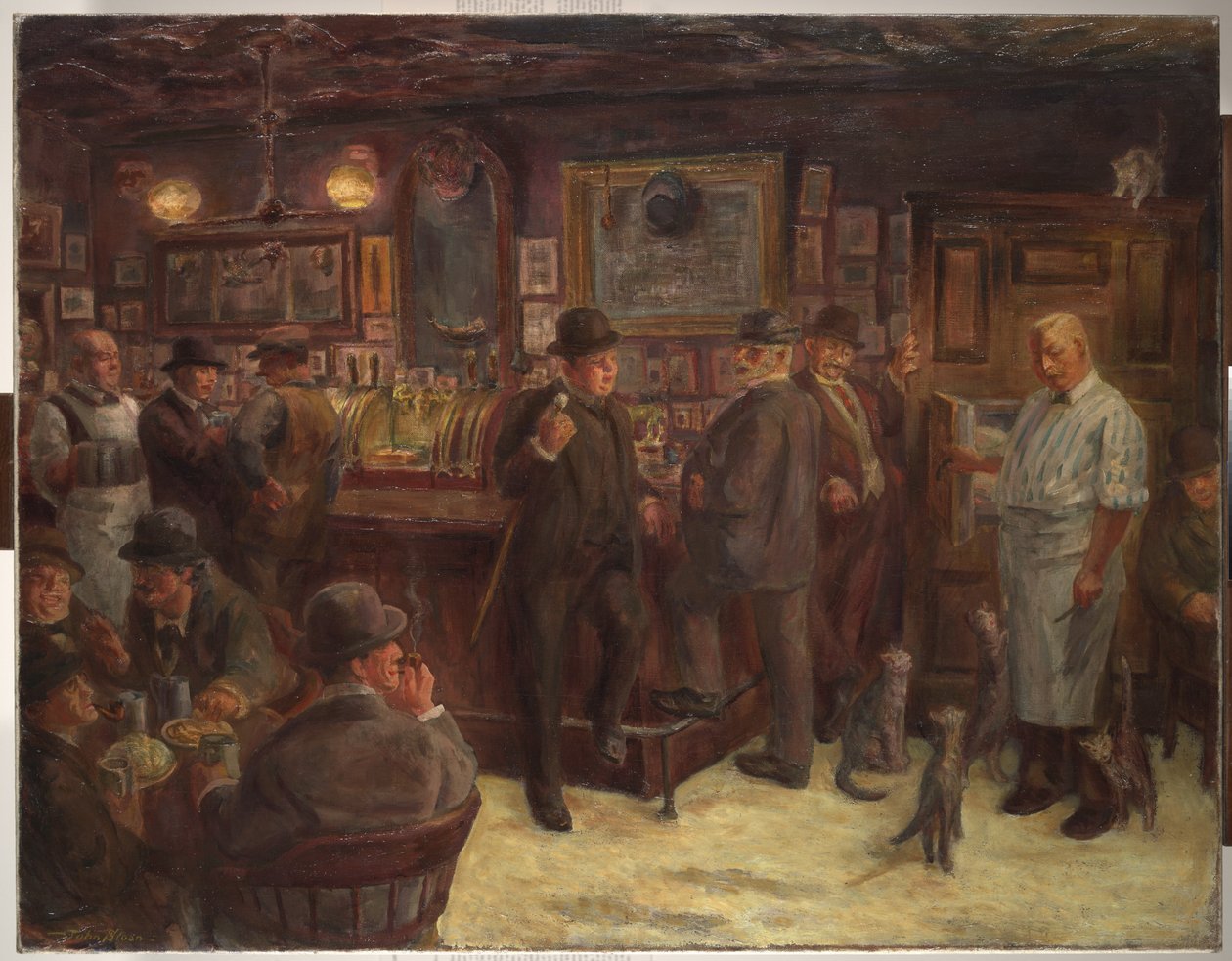 McSorley'nin Kedileri by John French Sloan