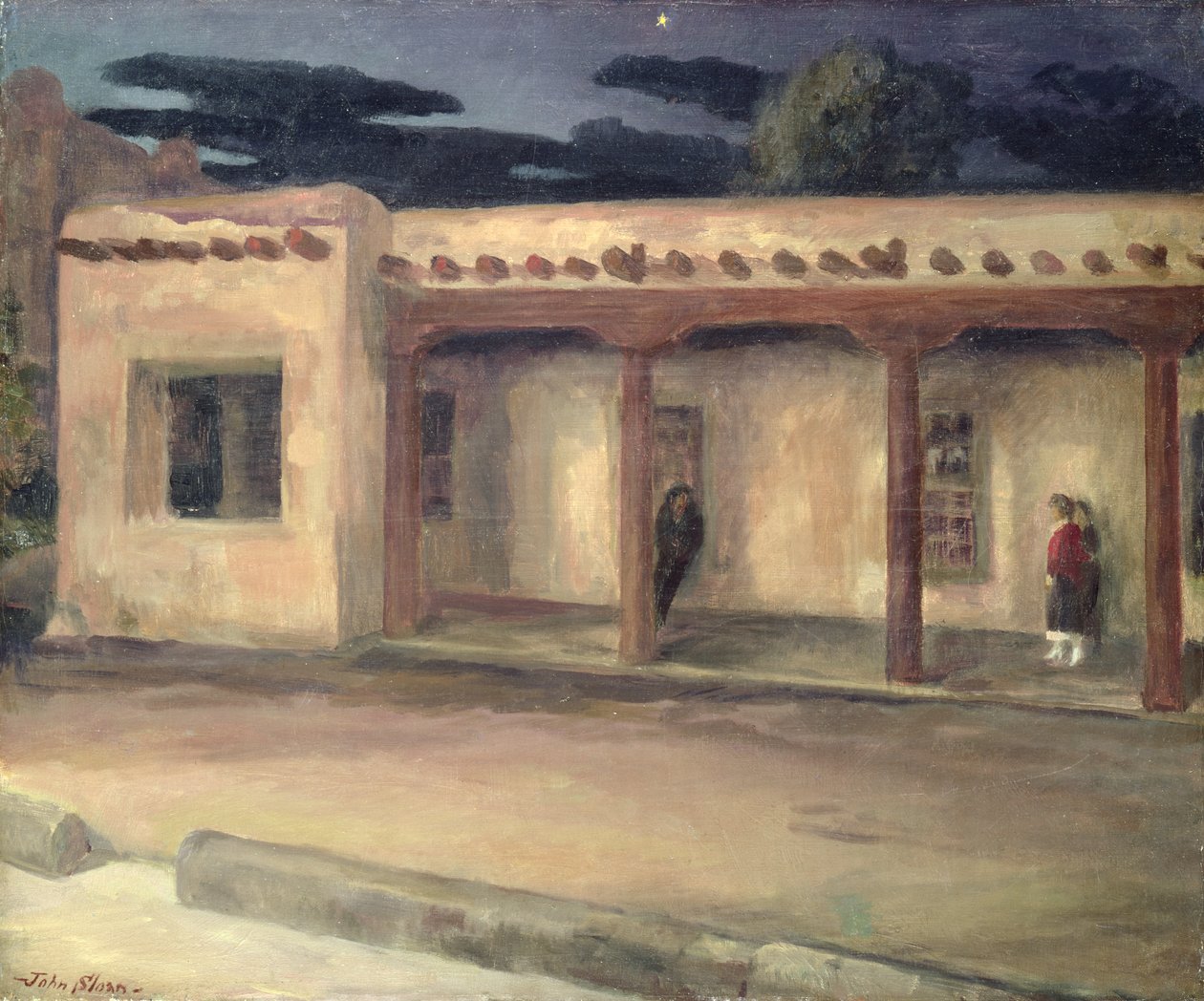 Valiler Sarayı, Santa Fe (tuval üzerine yağlıboya) by John French Sloan