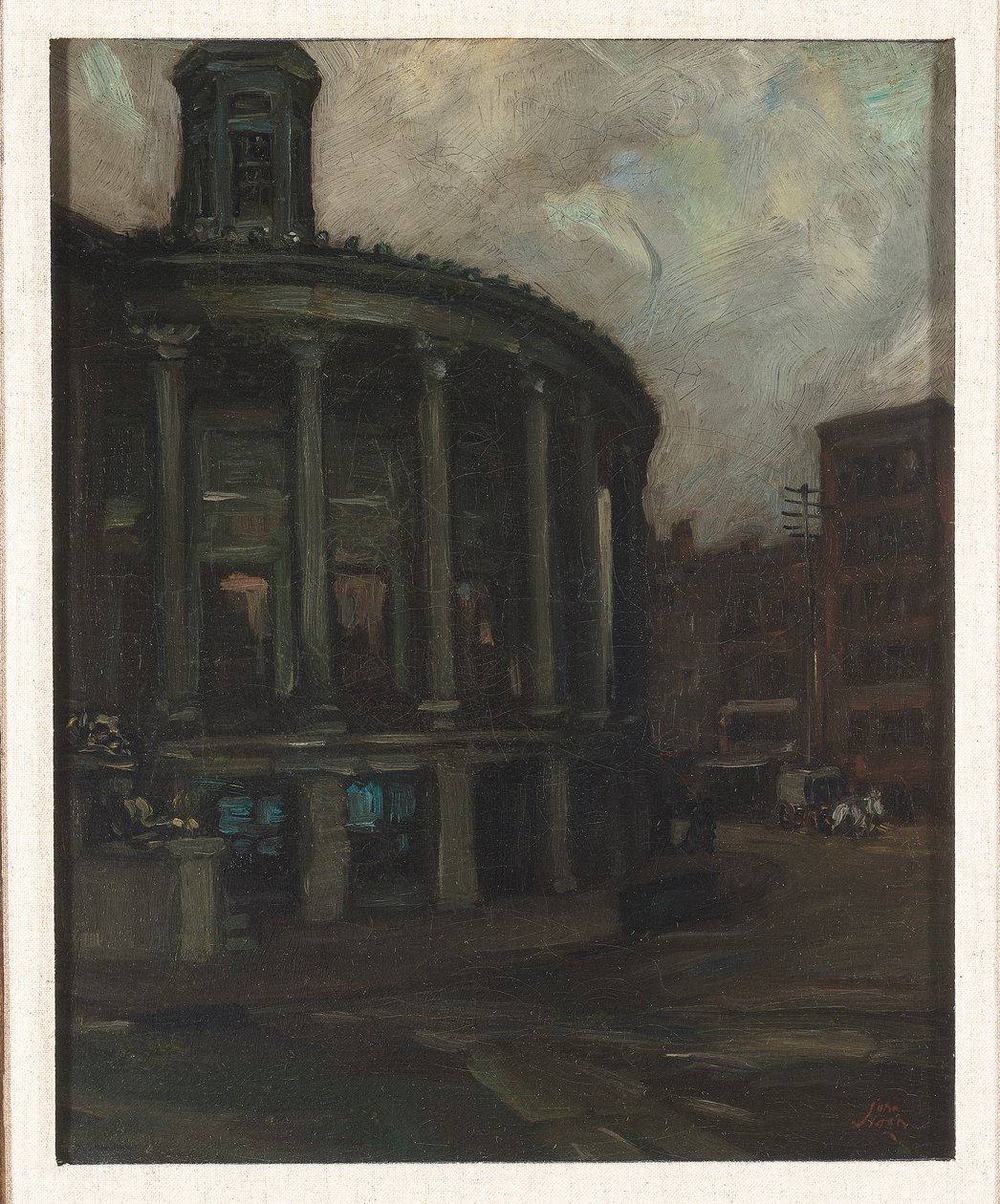 Philadelphia Menkul Kıymetler Borsası, yak. 1898 (tuval üzerine yağlı boya) by John French Sloan