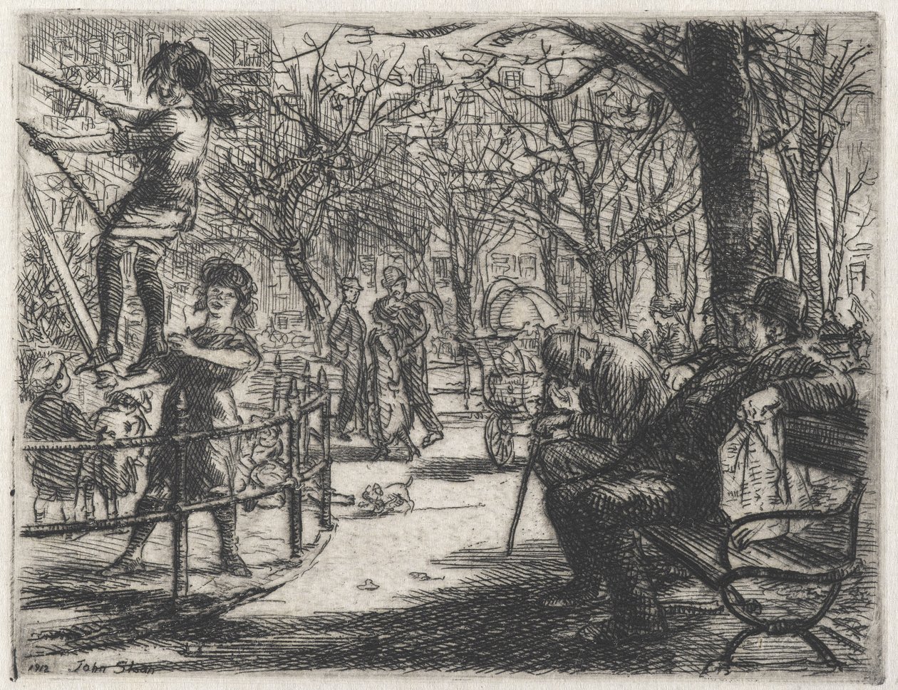 meydanda sallanan by John French Sloan