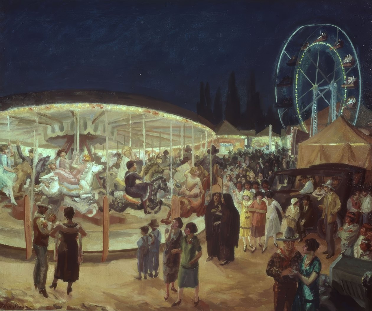 Wanderkarneval, Santa Fe by John French Sloan