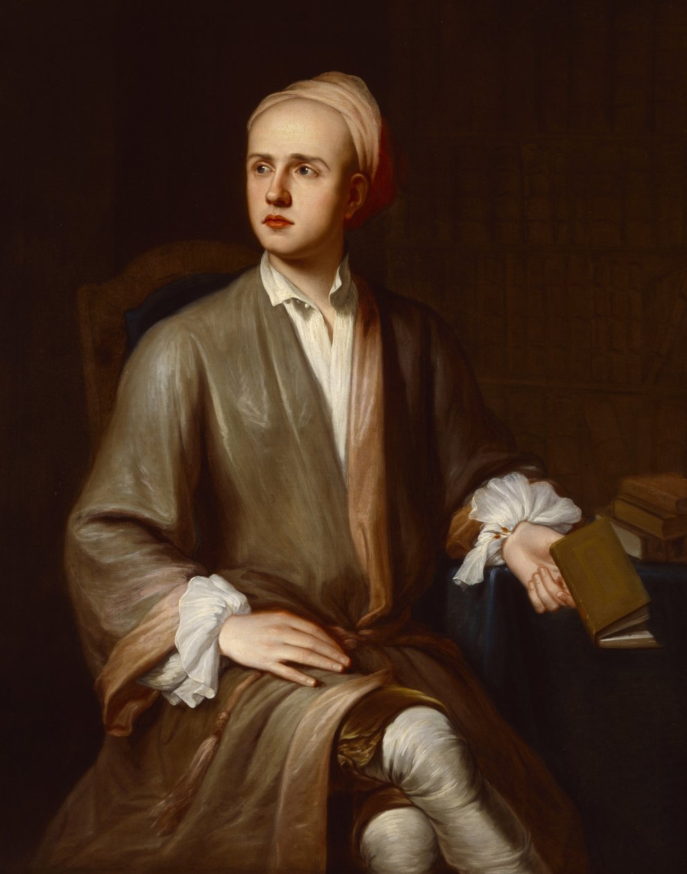 Edward Nightingale, c.1722-24 (tuval üzerine yağlı boya) by John Smibert