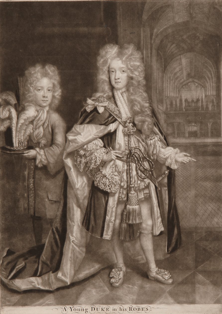 William, Gloucester Dükü ve Benjamin Bathurst by John Smith