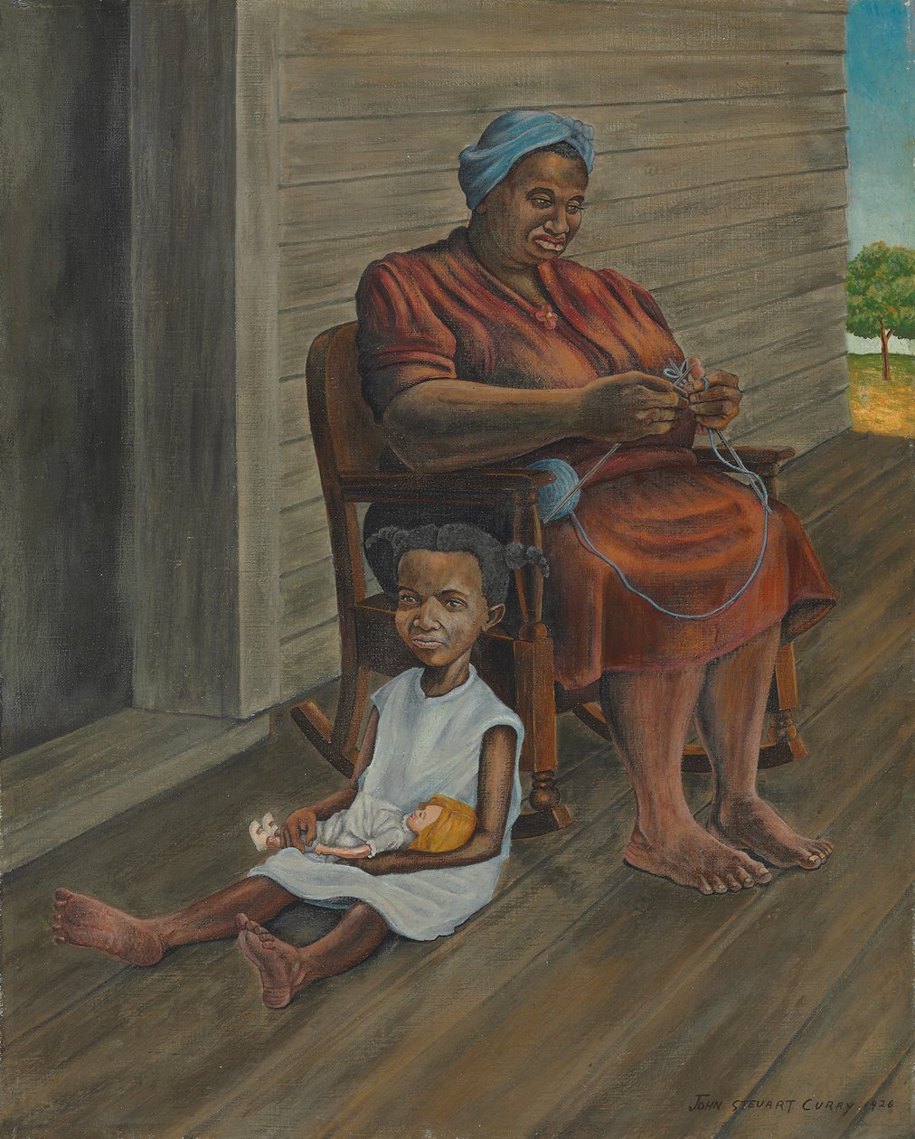 verandada by John Steuart Curry