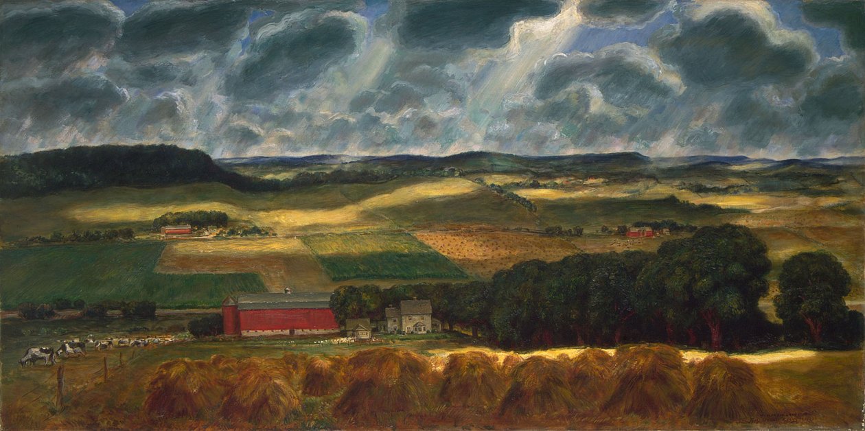 Wisconsin Manzarası by John Steuart Curry