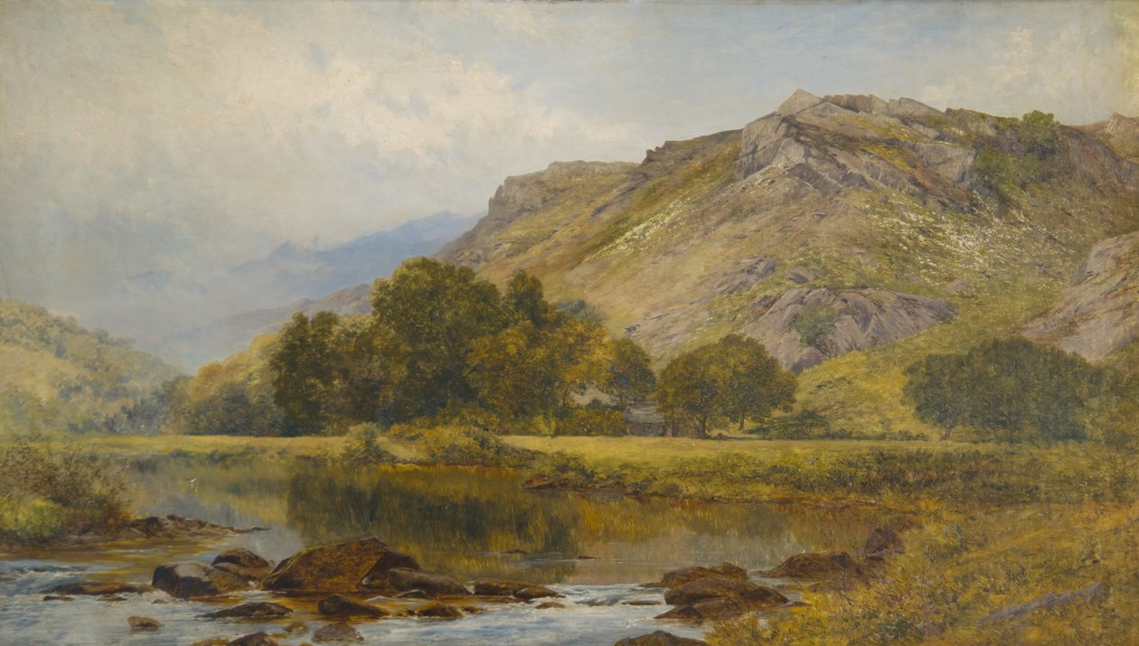 Lledr vadisinde, Kuzey Galler (tuval üzerine yağlıboya) by John Surtees