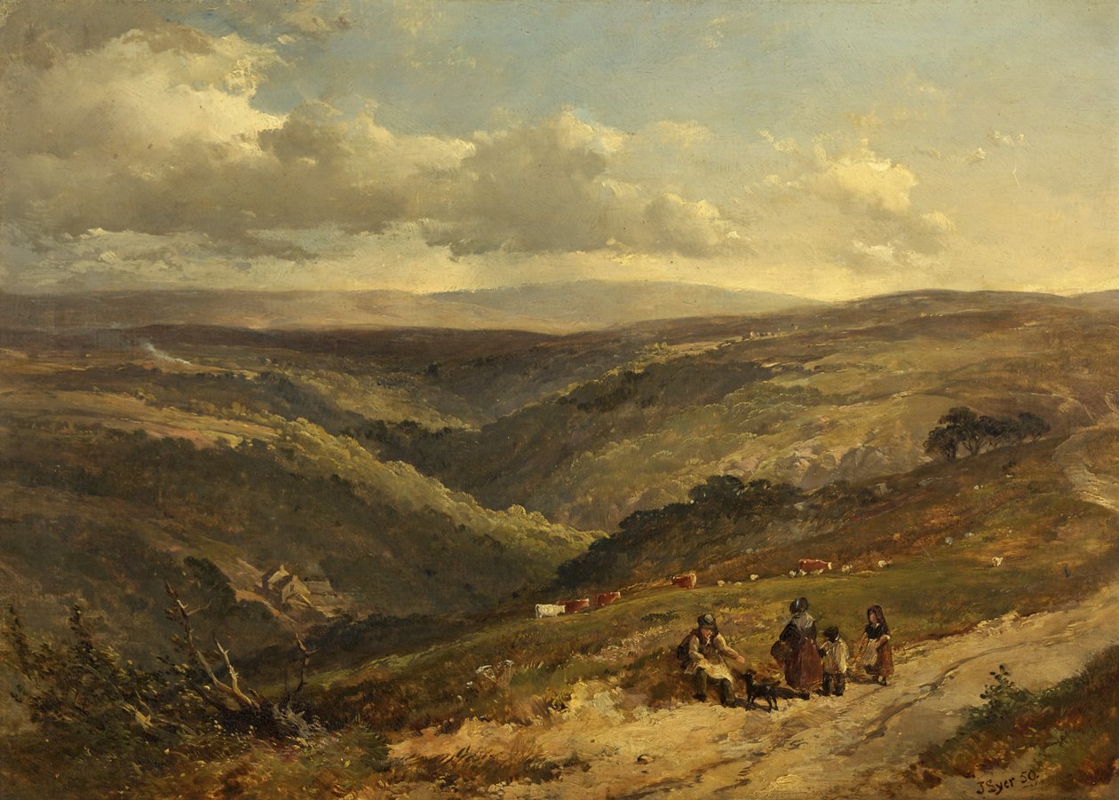 Porlock Yolu ve Doone Vadisi by John Syer