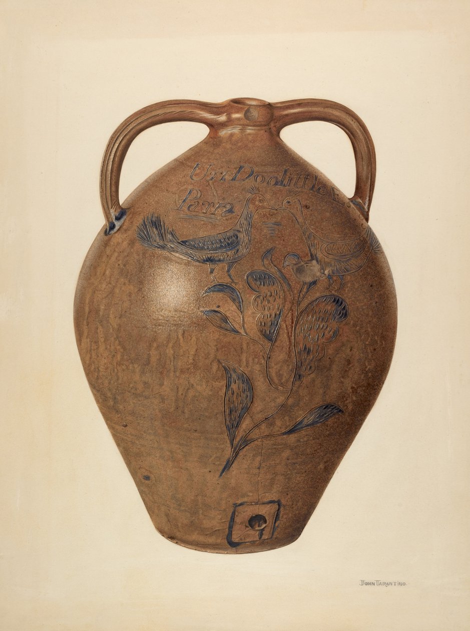 Şarap, Elma Şarabı veya Sirke için Sürahi, c. 1941. by John Tarantino