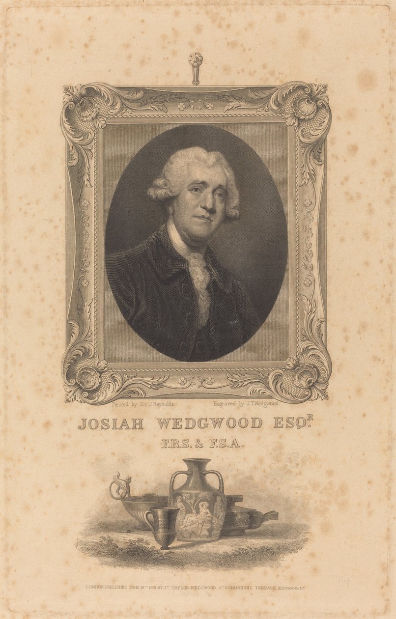 Josiah Wedgewood, Av. by John Taylor Wedgwood after Sir Joshua Reynolds