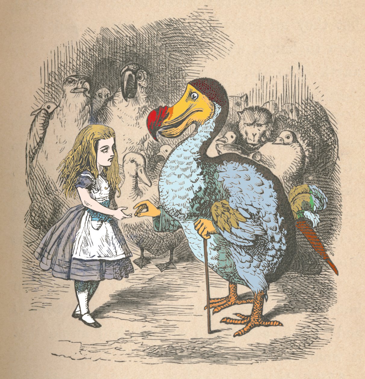 Alice ve Dodo, 1889 by John Tenniel
