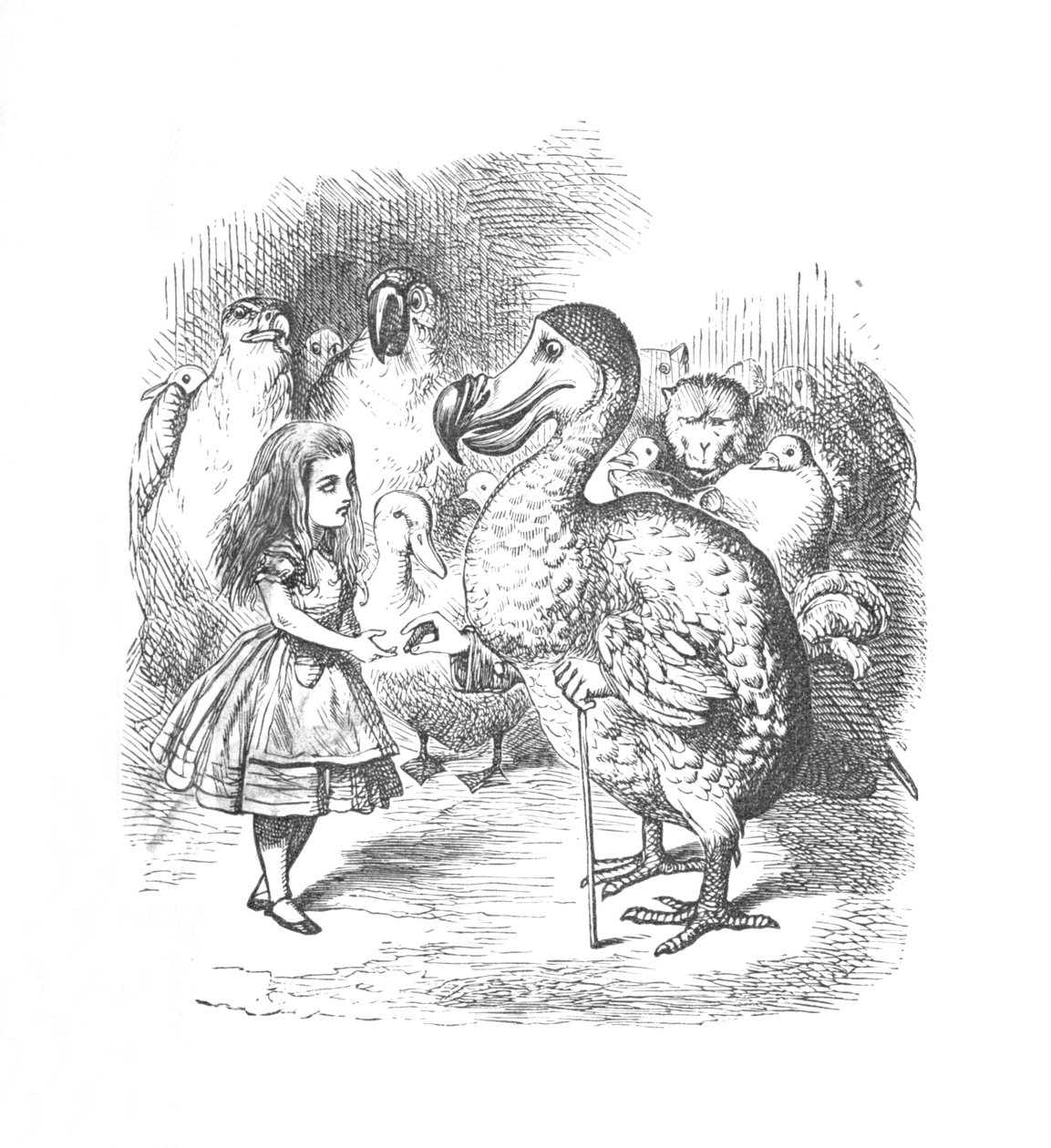 Alice ve Dodo, 1889 by John Tenniel