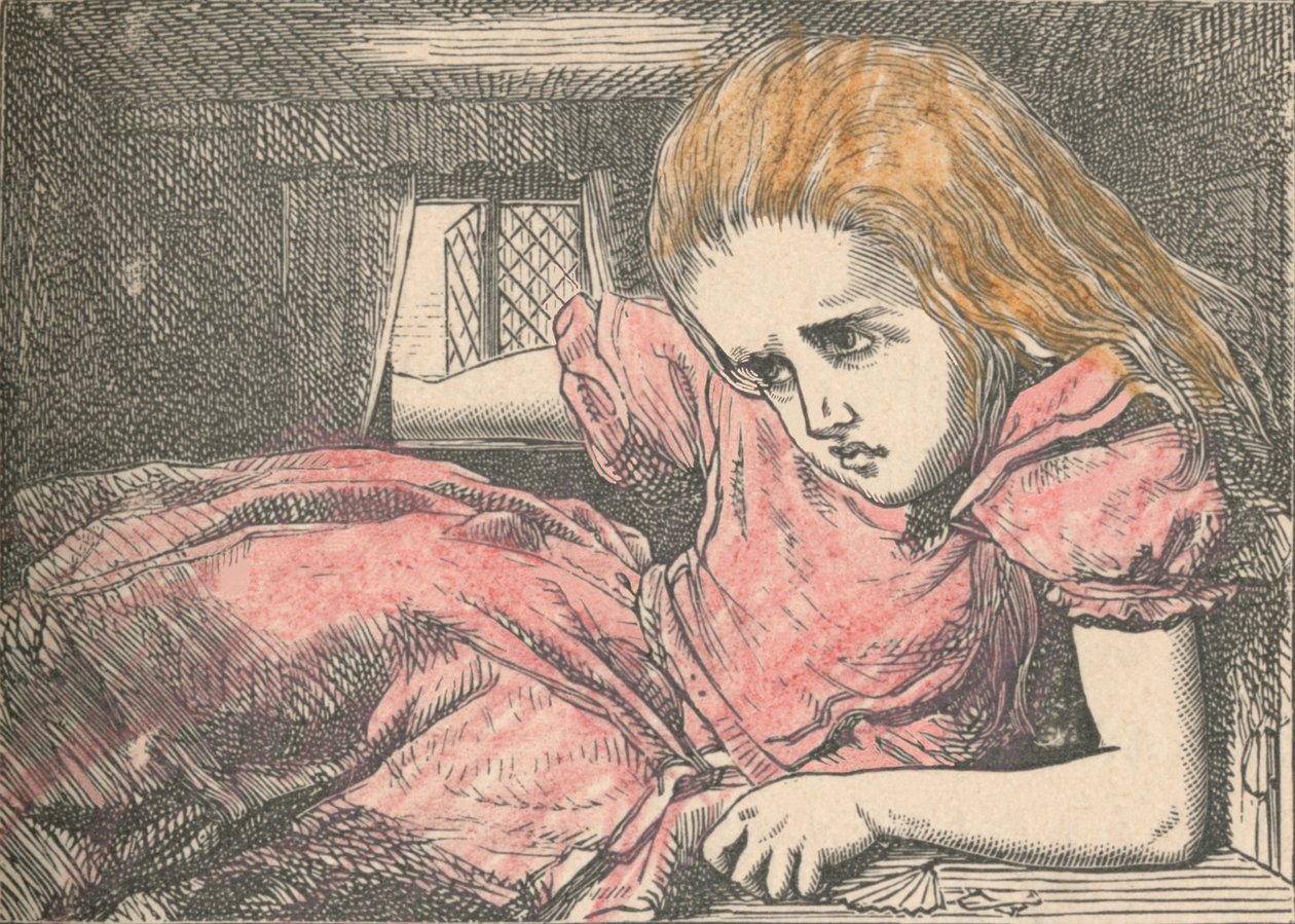 Alice, büyüdükçe, 1889 by John Tenniel