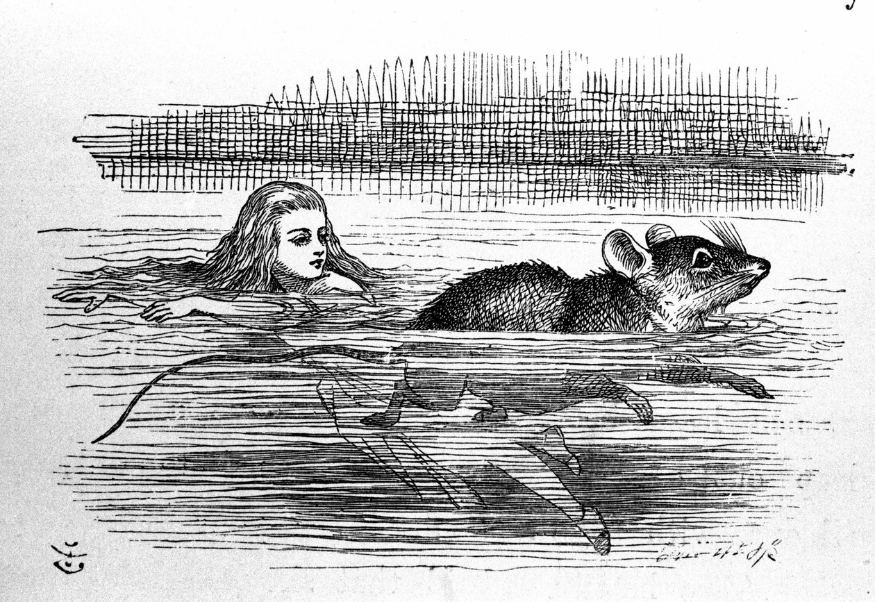 Alice Harikalar Diyarında Lewis Carroll (E. Dodgson) tarafından. Tenniel