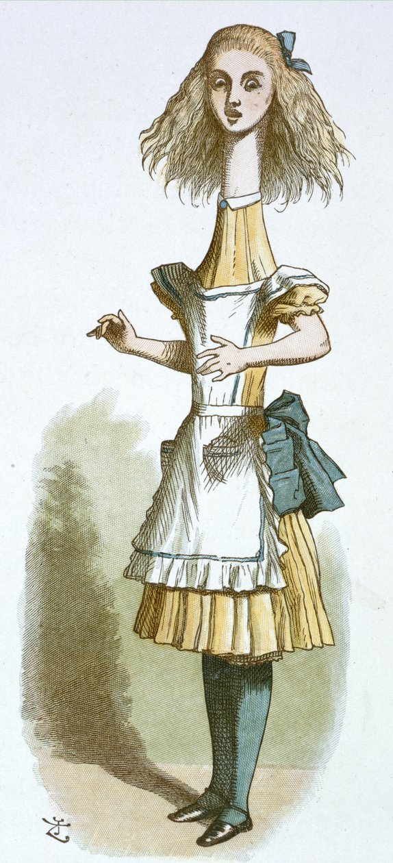 Alice uzun boyunlu by John Tenniel