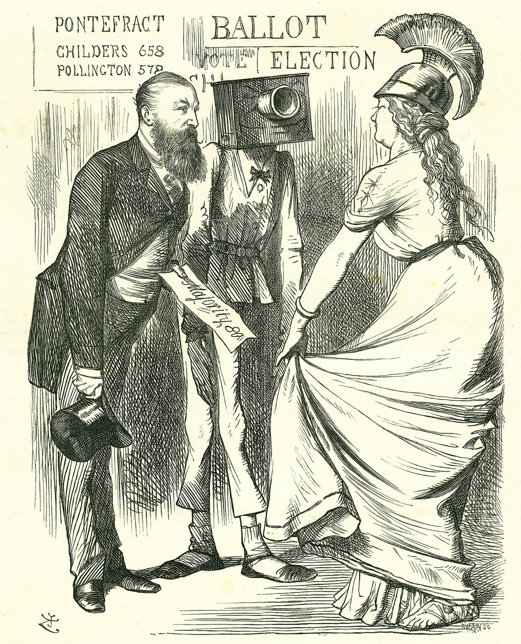 Hugh Childers (1827-1896) İngiliz parlamenter, Britannia