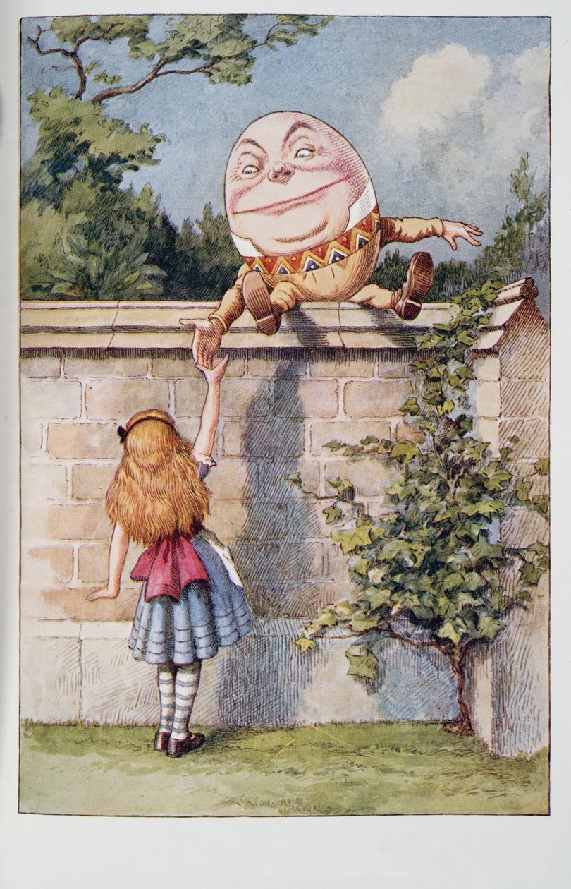 Humpty Dumpty, Alice Harikalar Diyarında Ve Aynanın İçinden Ve Alice