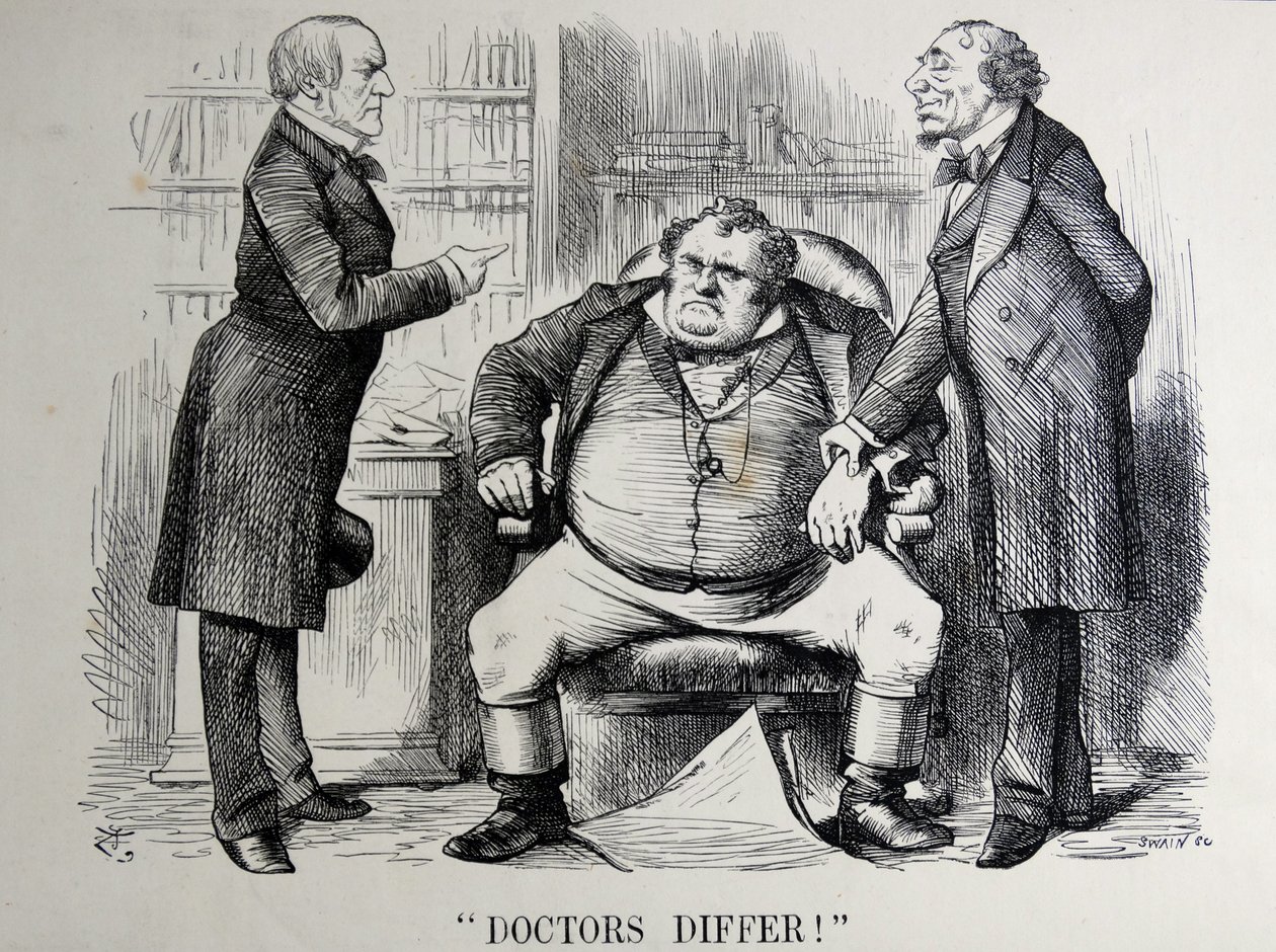 William Ewart Gladstone, Benjamin Disraeli ve John Bull