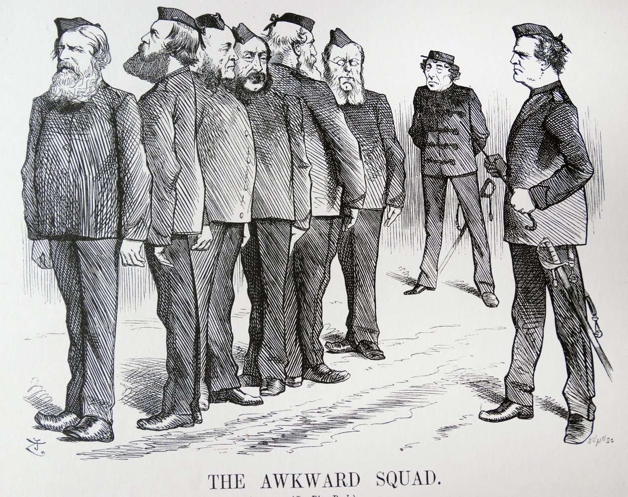 MUHTEŞEM TAKIM. John Tenniel çizgi filmi. Disraeli