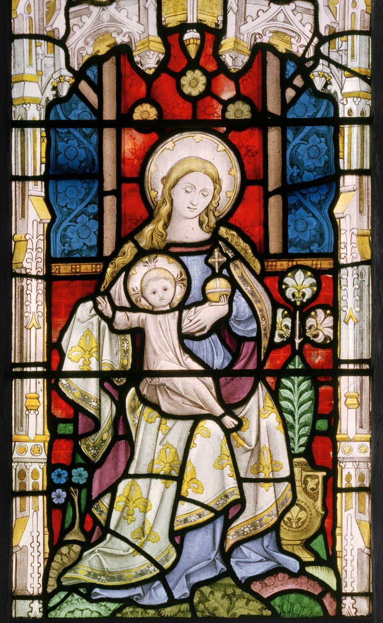 Madonna ve Çocuk, 1863 dolayları (vitray) by John Thomas Grylls