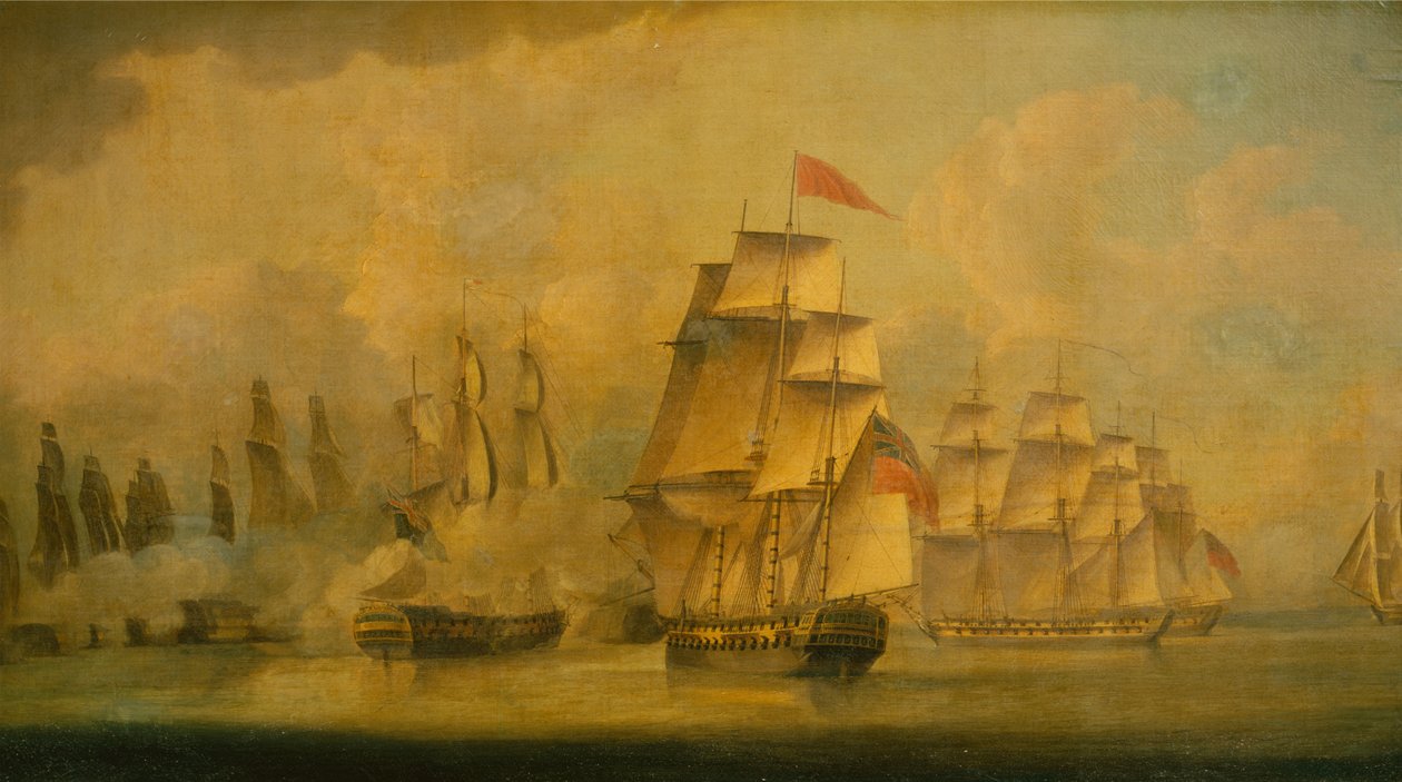 Malacca Boğazı Savaşı, 15 Şubat 1804 by John Thomas Serres