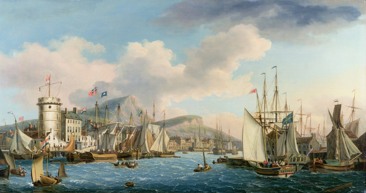 Leith Limanı, 1825 by John Thomas Serres