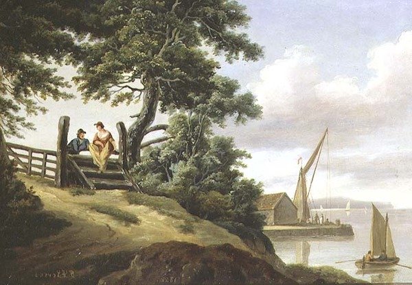 Kapıdaki Aşıklar by John Thomas Serres