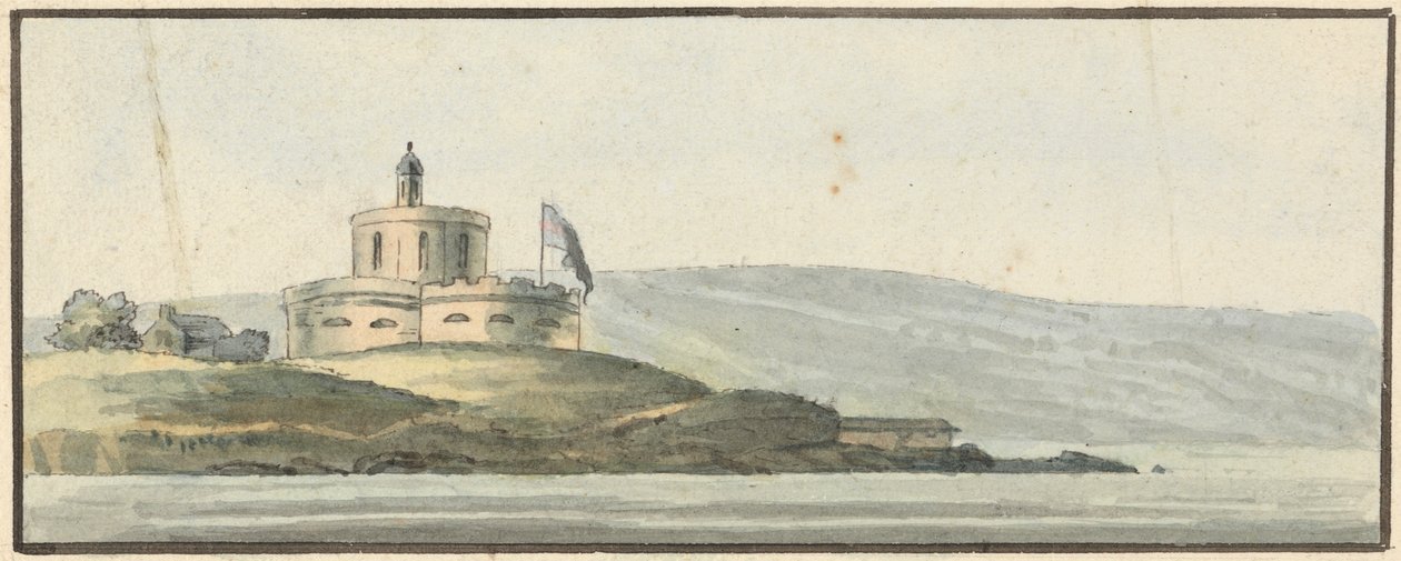 St. Maws Kalesi, Falmouth, Doğu Güneydoğu by John Thomas Serres