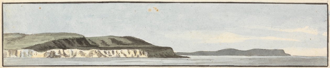 The Bill of Portland (bir binek üzerindeki üç çizimden biri) by John Thomas Serres