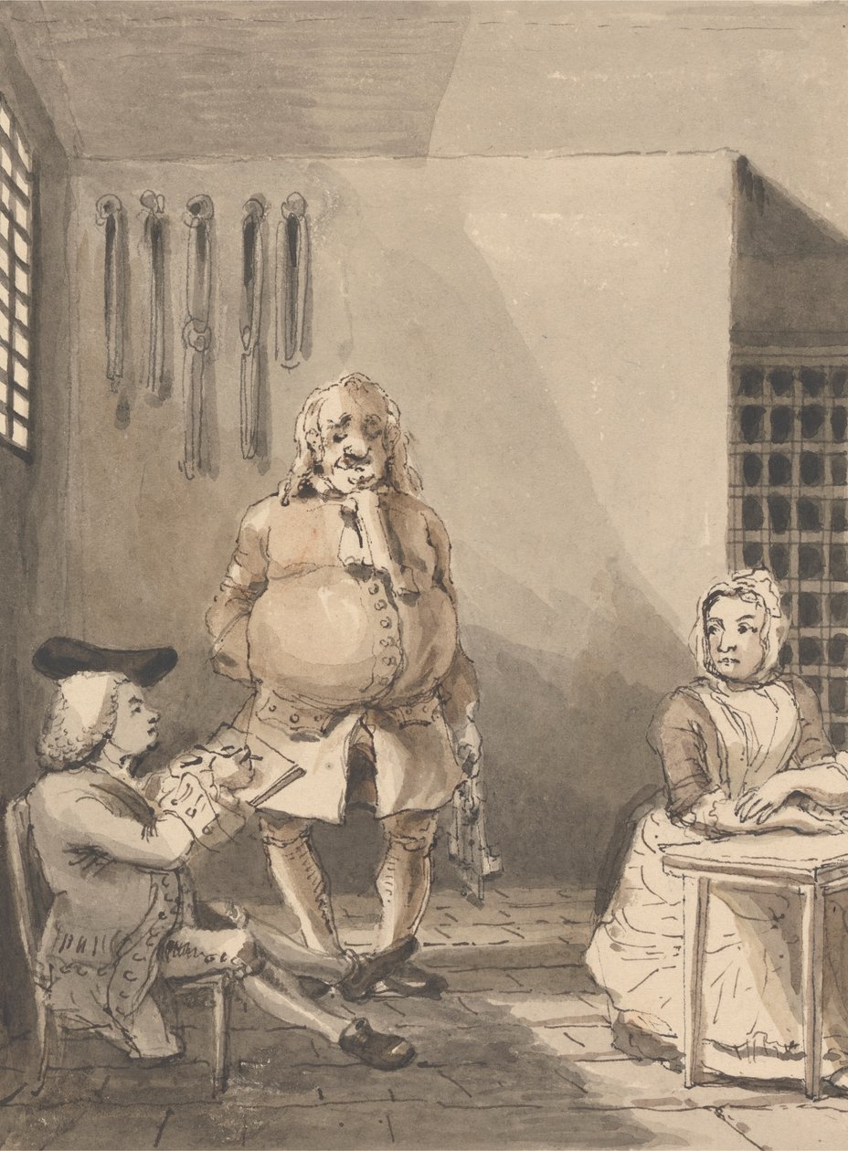 Hogarth Çizim Sarah Malcolm by John Thomas Smith