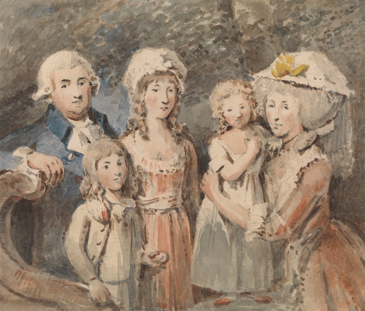 James Boswell ve Ailesi by John Thomas Smith