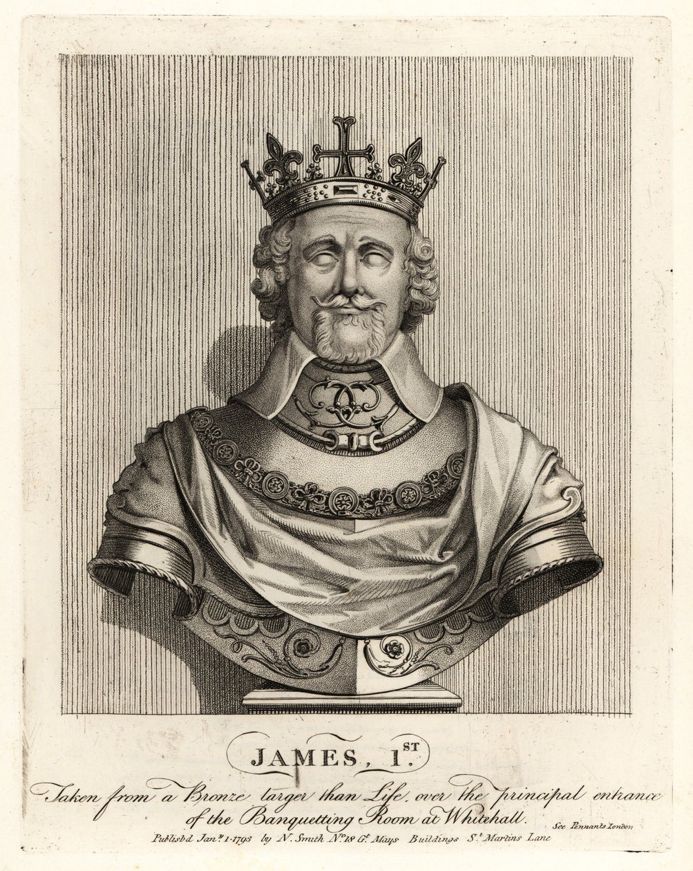 İngiltere Kralı I. James, Whitehall