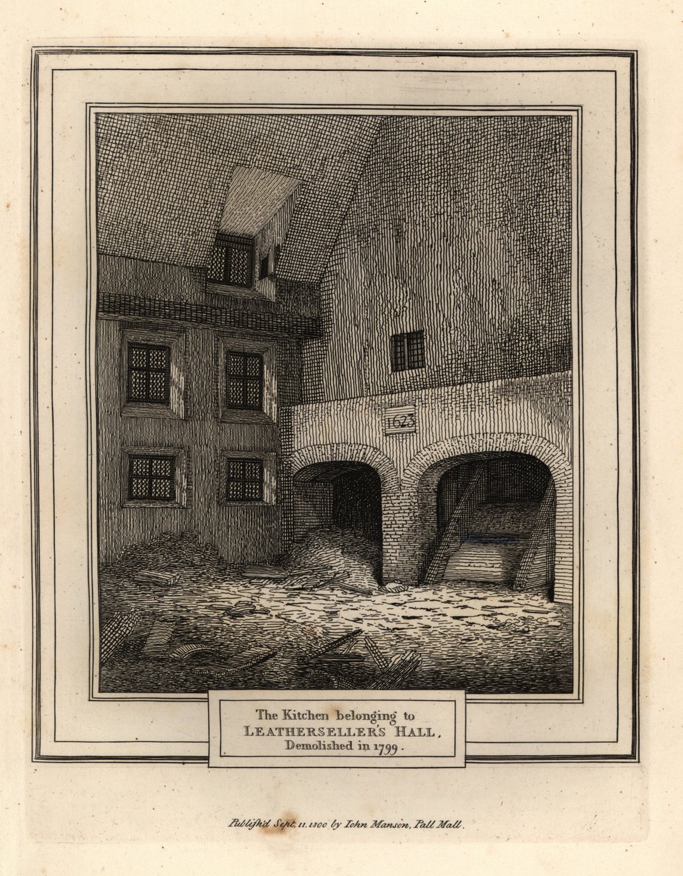 Dericiler Salonunun Mutfağı, Londra by John Thomas Smith