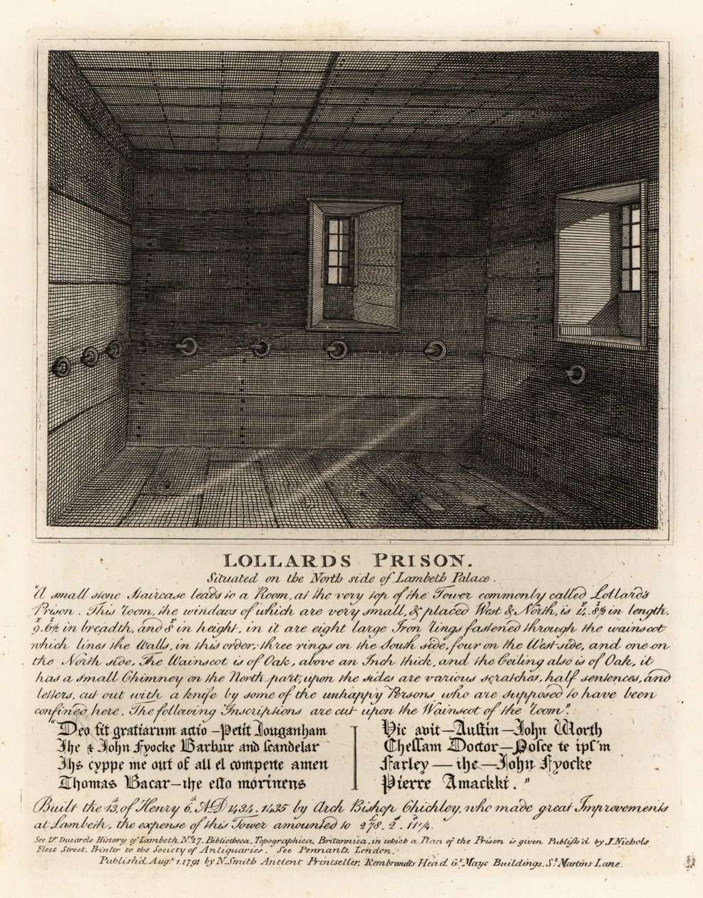 Lollards Hapishanesi, Lambeth Sarayı