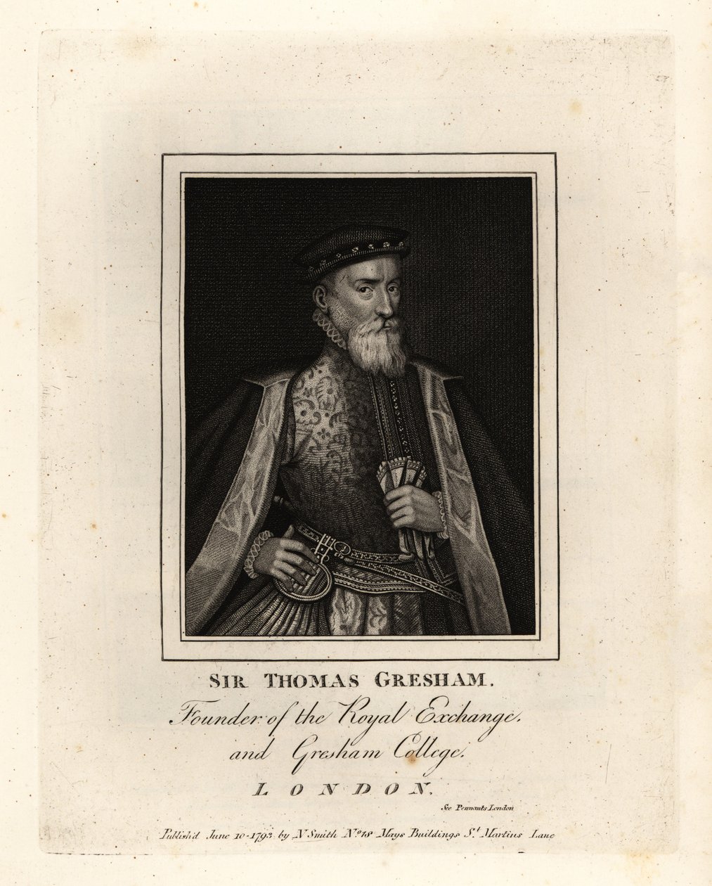 Sir Thomas Gresham, İngiliz tüccar ve finansör, Royal Exchange ve Gresham College