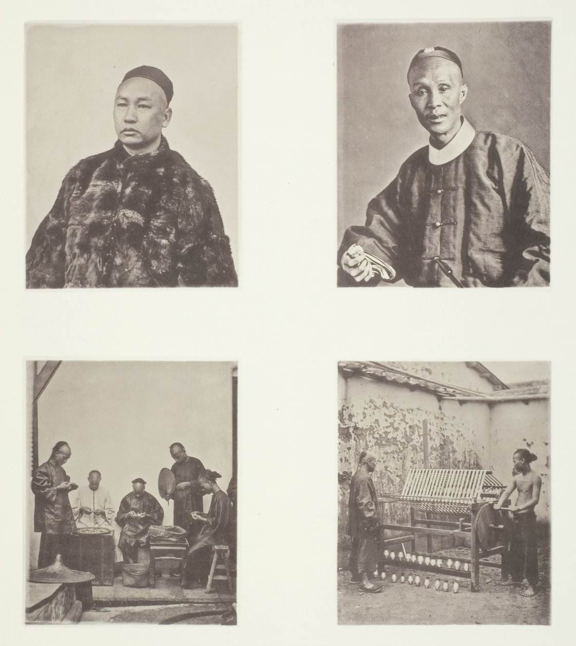 Bir Kanton Beyefendisi, Bir Kanton Beyefendisi, Schroffing Dollars, Reeling Silk, c. 1868. by John Thomson