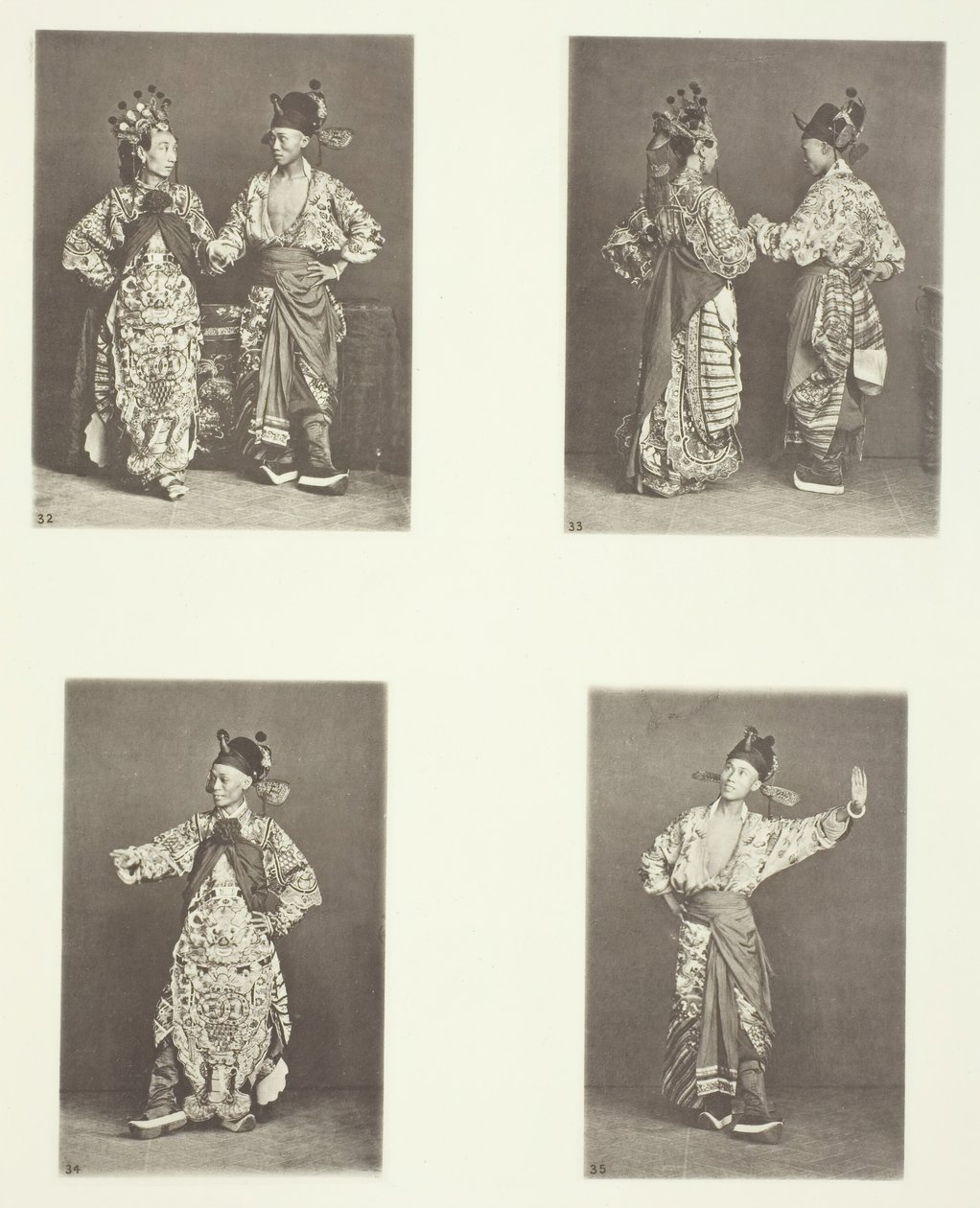 Aktörler, Eski Evlilik Kostümü, Aktörler, Eski Evlilik Kostümü, Eski Kostümler, c. 1868. by John Thomson
