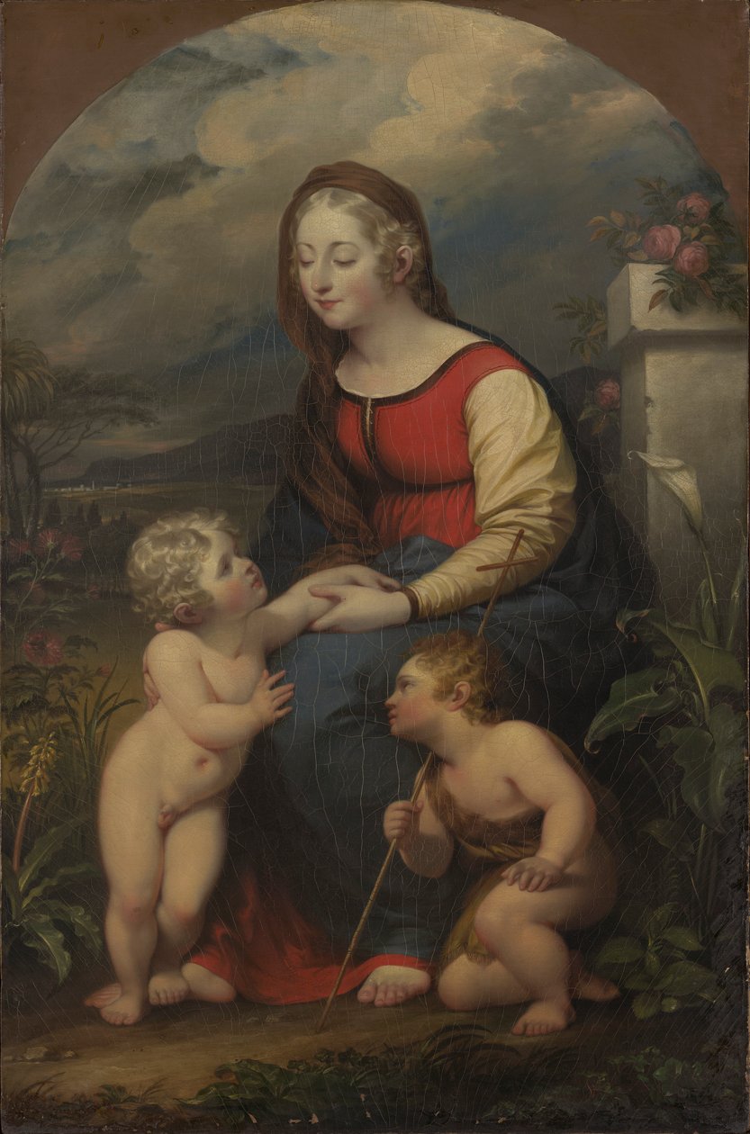 Vaftizci Yahya ile Madonna ve Çocuk by John Trumbull