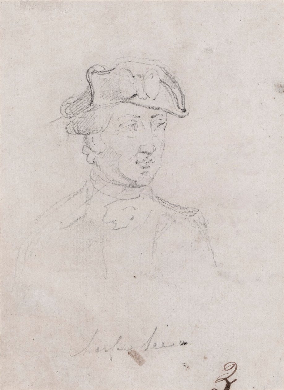 Tümgeneral Charles Lee, önerilen çalışma by John Trumbull