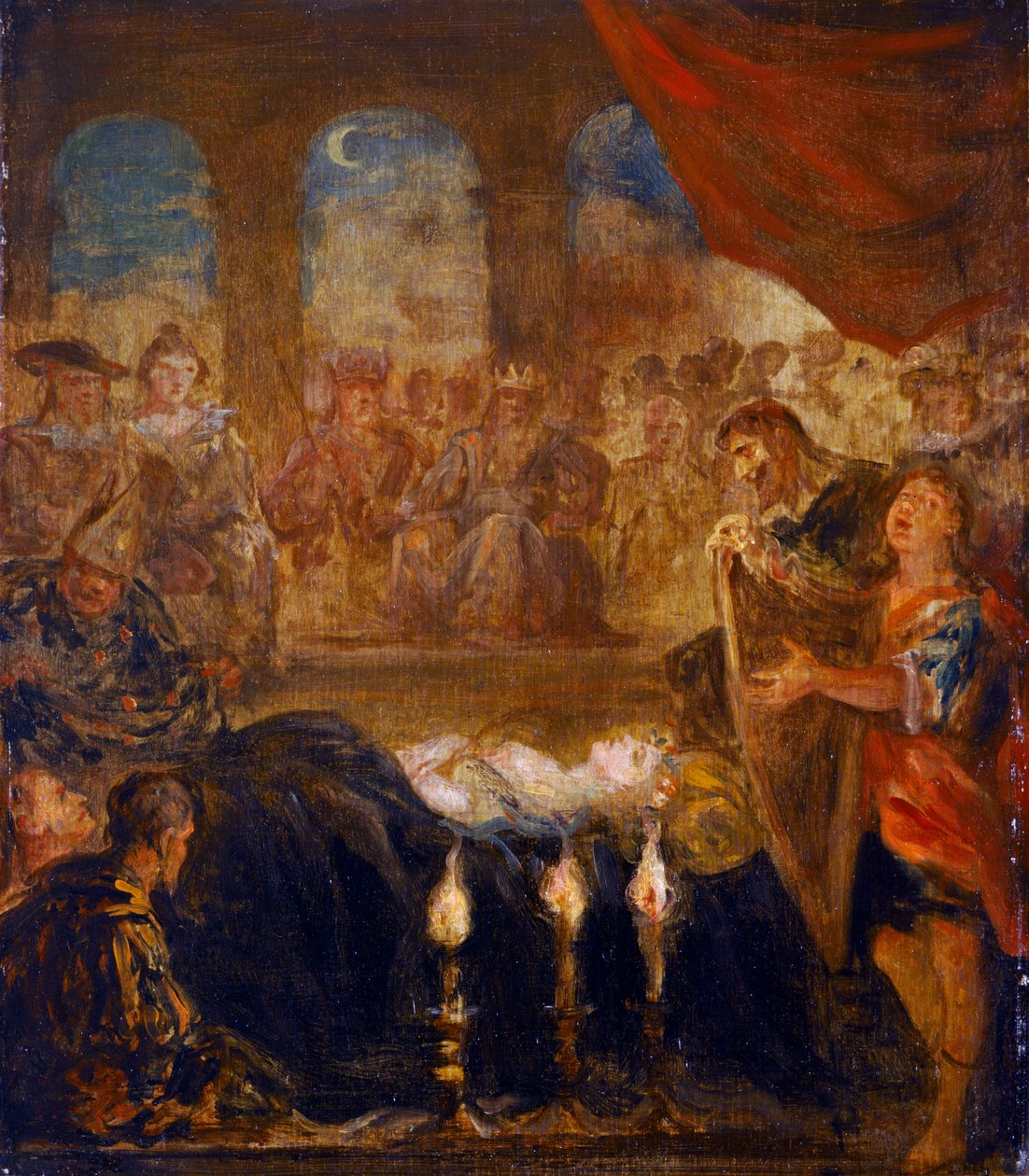 Don Kişot ve Bier Üzerinde Küçük Kız (tuval üzerine yağlıboya) by John Vanderbank