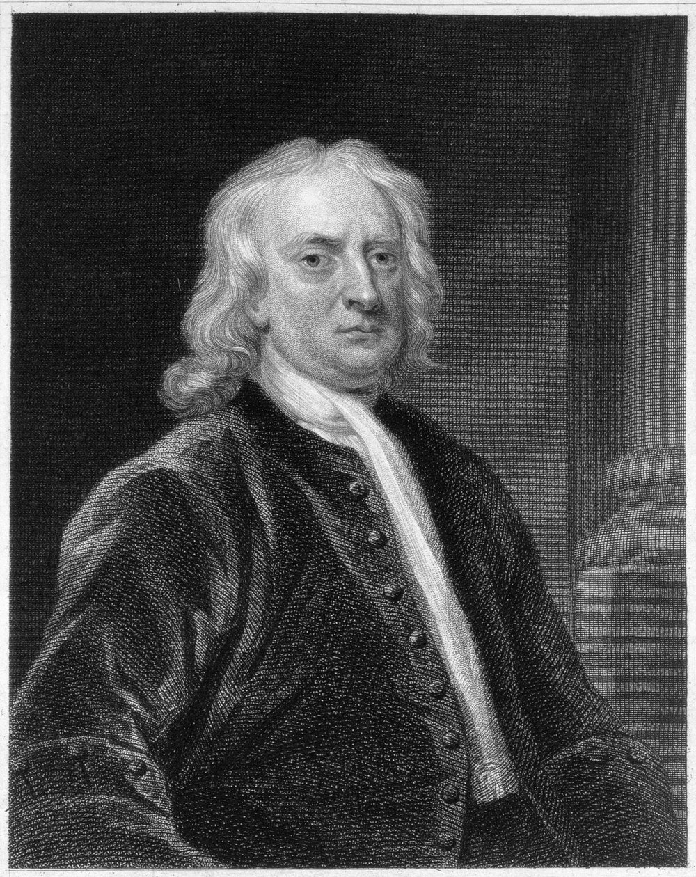 Edward Scriven (1775-1841) tarafından oyulmuş Sir Isaac Newton