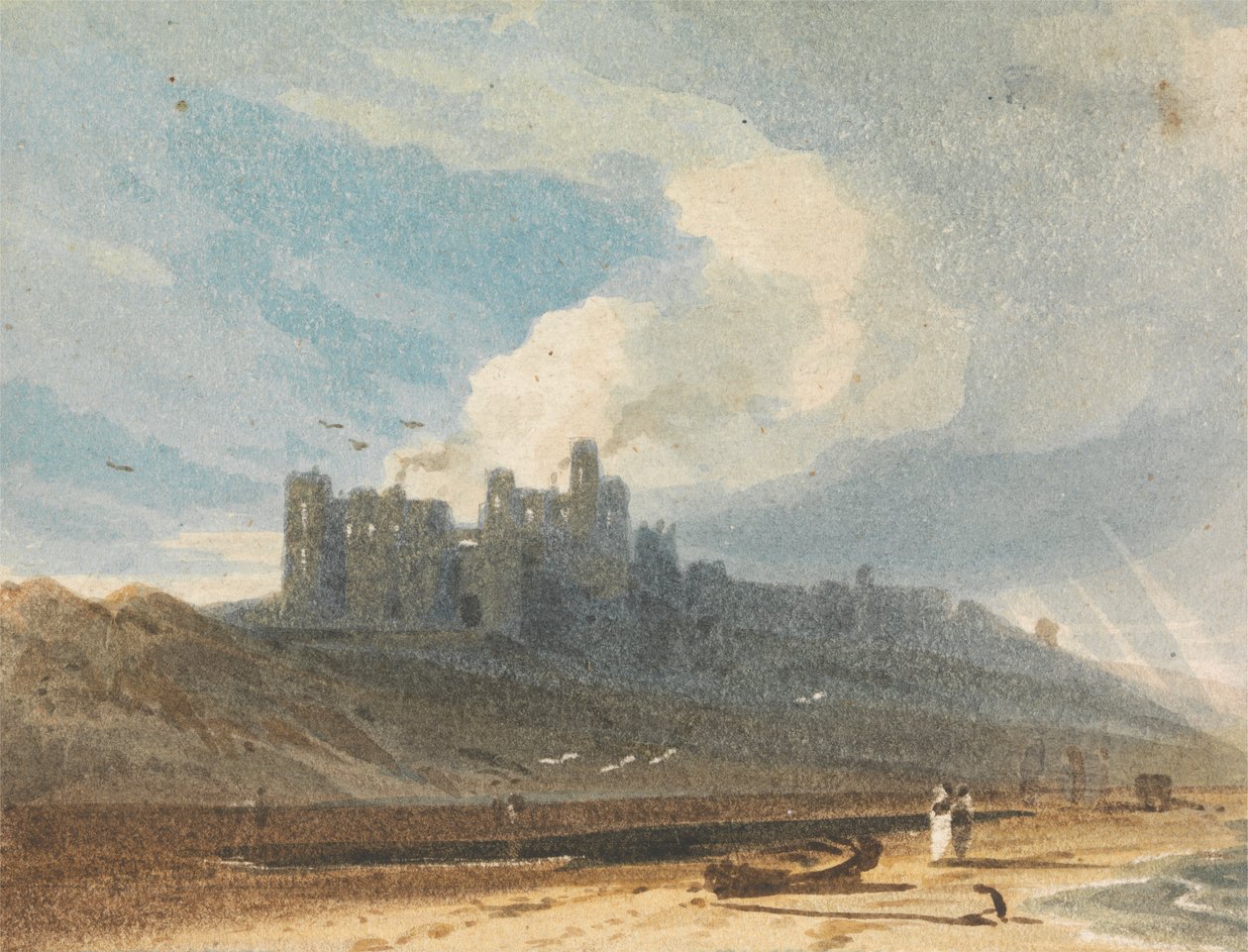 Bamburg Kalesi, Northumberland by John Varley