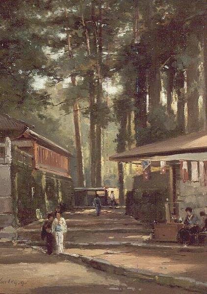 Japon Sokak Sahnesi by John Varley