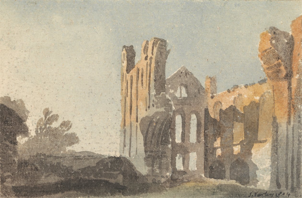 Leeds yakınlarındaki Kirkstall Manastırı by John Varley