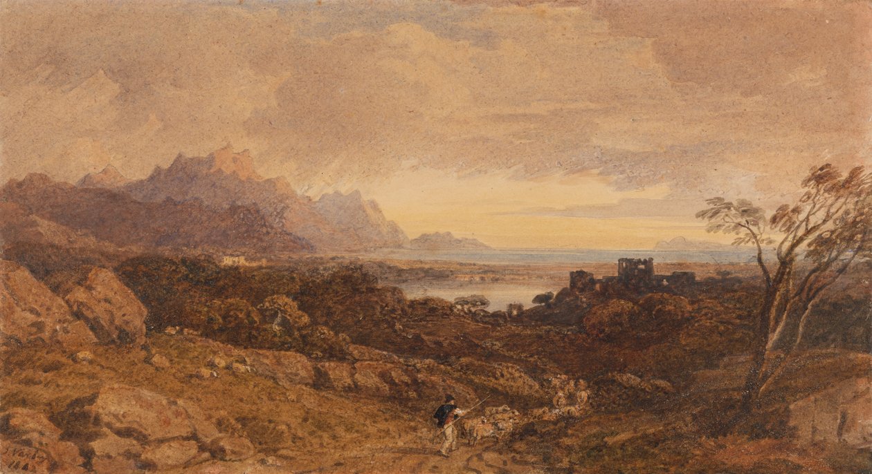 Uzak Dağlarla Romantik Manzara by John Varley