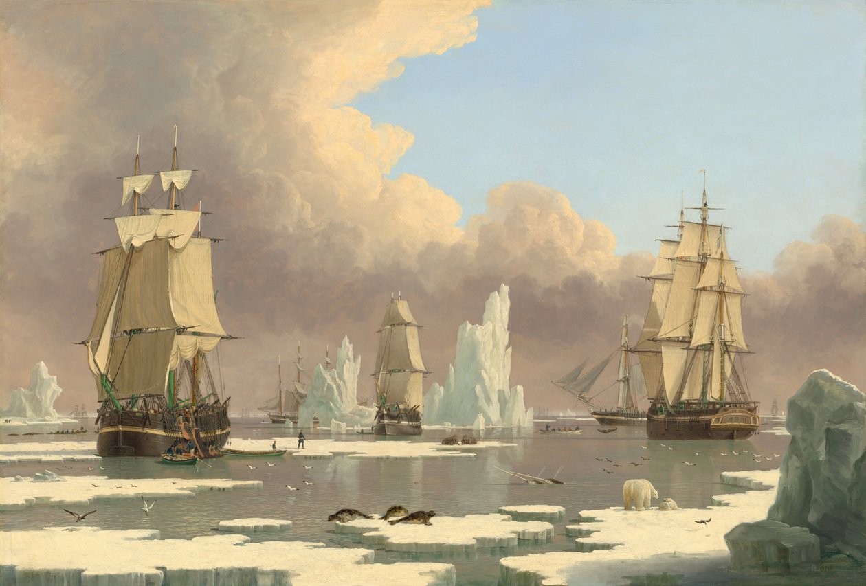 Kuzey Balina Balıkçılığı: Kuğu ve Isabella, c. 1840. by John Ward I