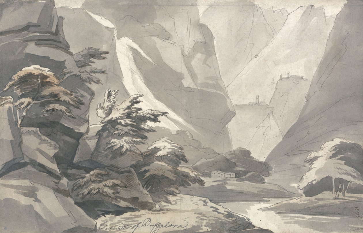 Buffalora Çağlayanı by John Warwick Smith